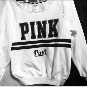Victoria Secret Pink off the Shoulder Sweatshirt